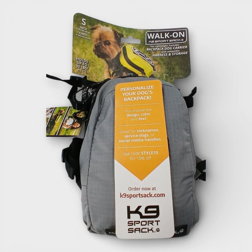 NWT K9 Sport Sack WALK-ON Backpack Carrier Size Small MSRP $150 NEW